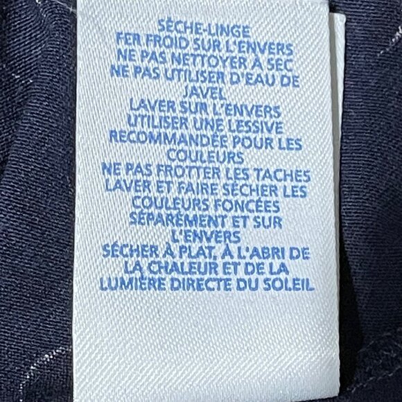 Boden Navy Polka Dot Long Sleeve Top UK18 US14 Tencel & Cotton Blend - Picture 8 of 9